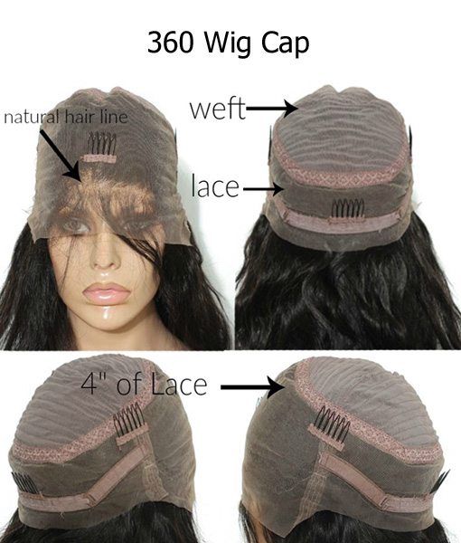 360 wig cap